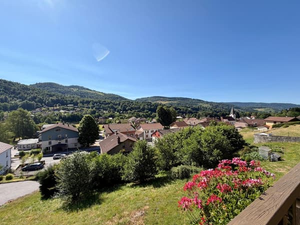 View over the village of Le Ménil